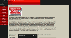 Desktop Screenshot of absolutelypr.com