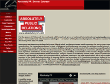 Tablet Screenshot of absolutelypr.com